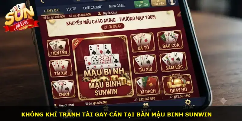Không khí tranh tài gay cấn tại bàn mậu binh Sunwin