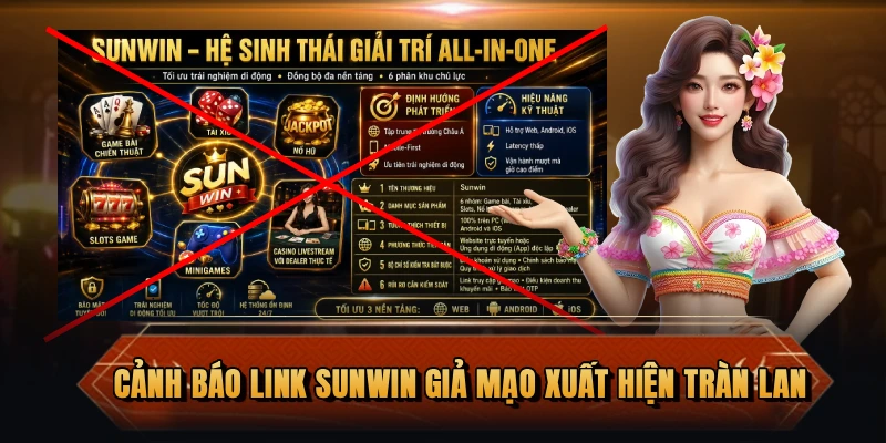 Cảnh báo link SUNWIN giả mạo xuất hiện tràn lan